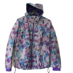 The North Face 3 In 1 Jacket Purple Gray HyVent Hoody Ski 2 Piece Women’s XL